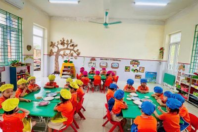 Hoạt động trải nghiệm “Bé làm bánh trôi” – Trường MN Thanh Tâm