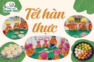 Ảnh hoạt động trải nghiệm “Bé làm bánh trôi”